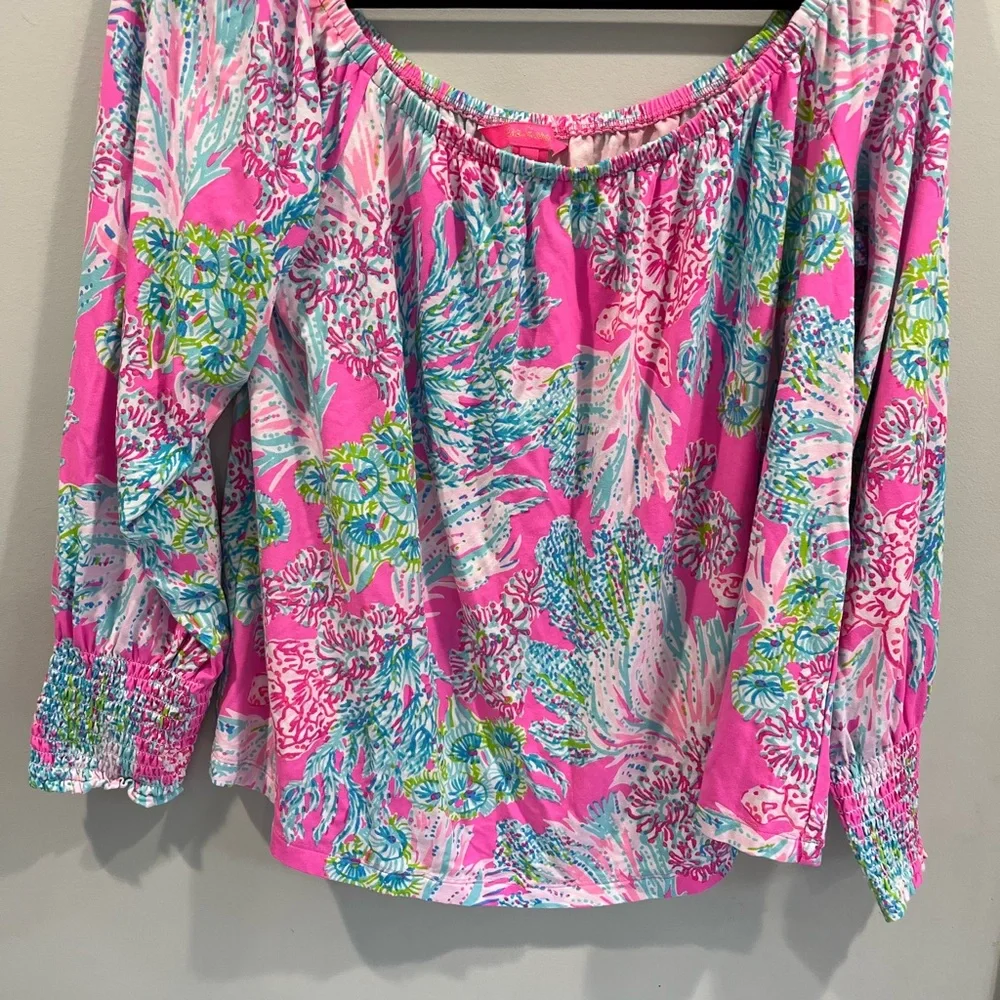 Lily Pulitzer Blouse Size xl - Picture 4 of 4